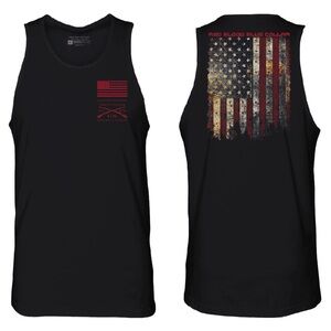 Grunt Style RED BLOOD BLUE COLLAR® TANK‎ - BLACK Size Large New With Tags